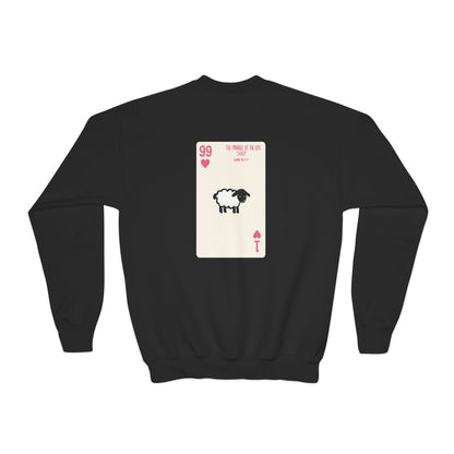 THE 99 Kids Christian Crewneck Sweatshirt | Luke 15:1–7 Faith Graphic Pullover