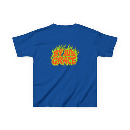 BY HIS GRACE Kids Christian T-Shirt | Faith Graphic Tee