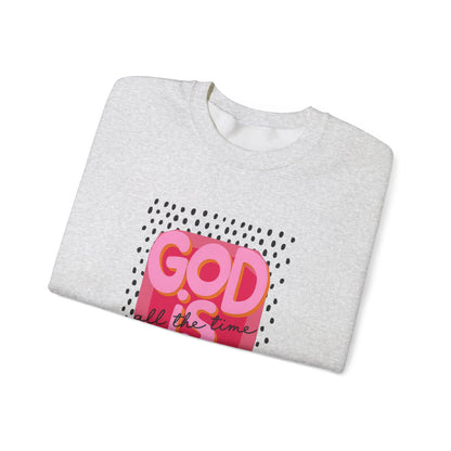 "GOD IS GOOD" Christian Crewneck Sweatshirt | Faith Graphic Pullover