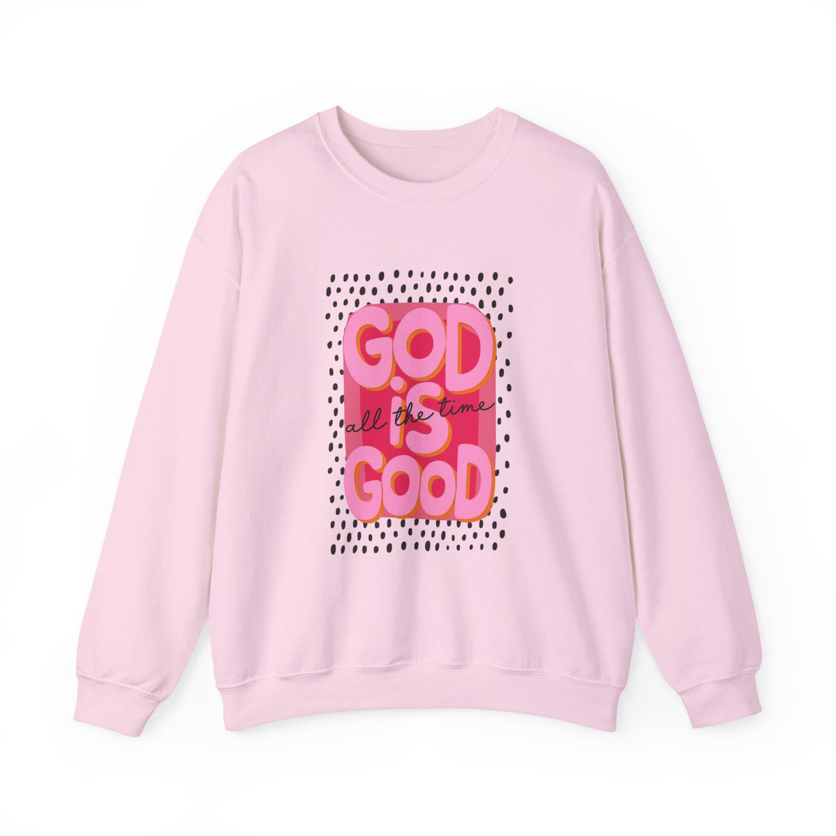 "GOD IS GOOD" Christian Crewneck Sweatshirt | Faith Graphic Pullover