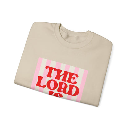 THE "LORD IS GOOD" Christian Crewneck Sweatshirt | Retro Faith Graphic Pullover