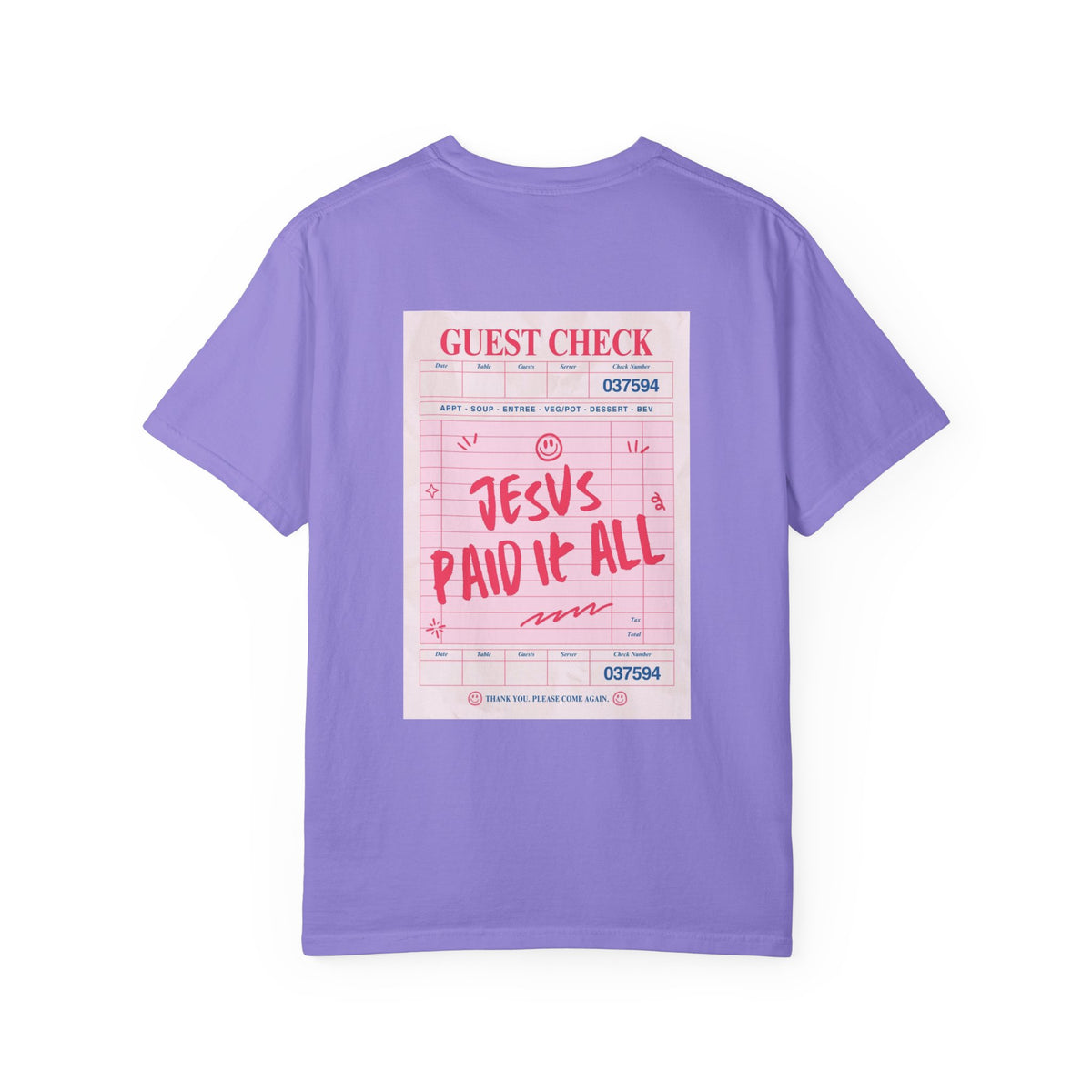 JESUS PAID IT ALL Christian T-Shirt | Retro Faith Graphic Tee | Comfort Colors Shirt