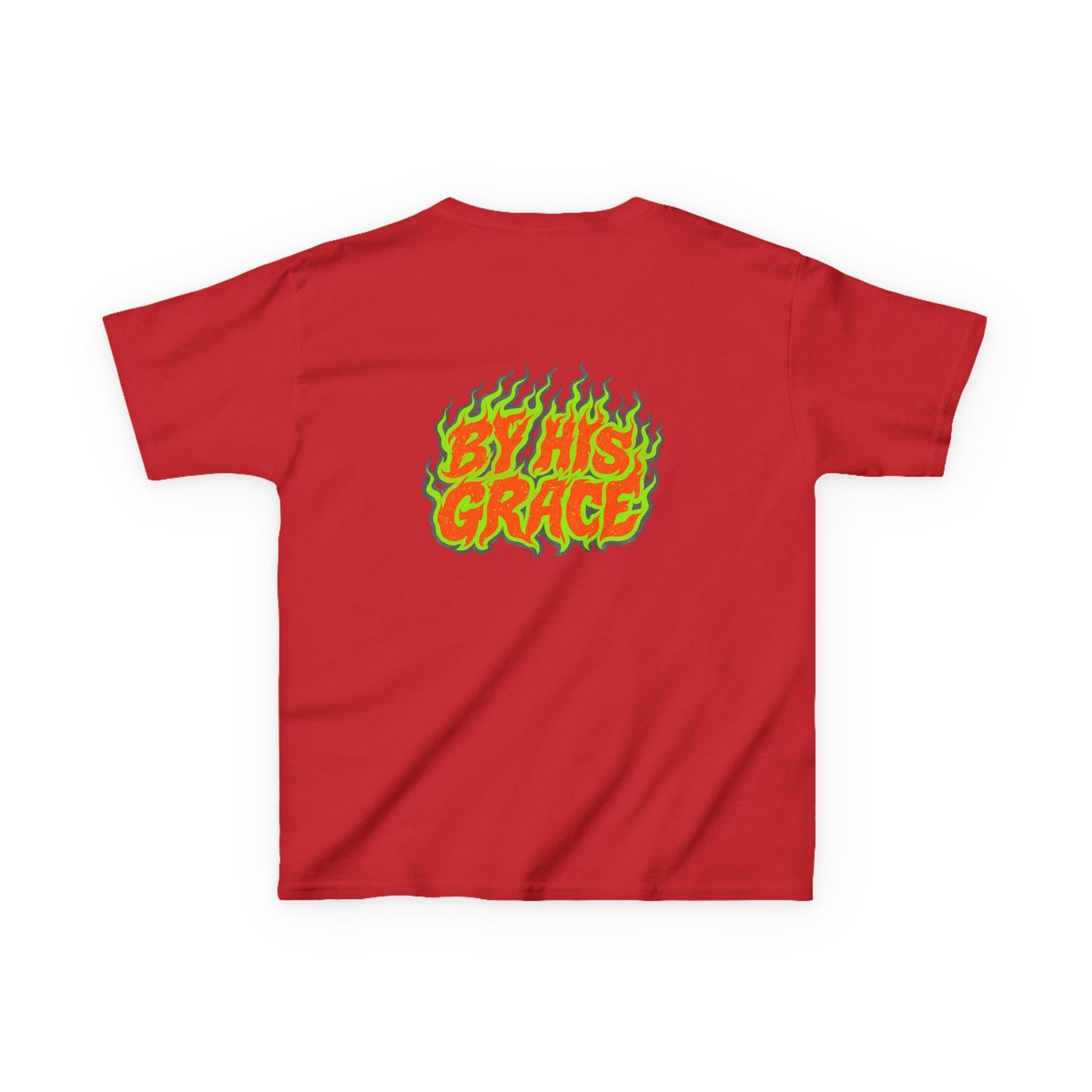 BY HIS GRACE Kids Christian T-Shirt | Faith Graphic Tee