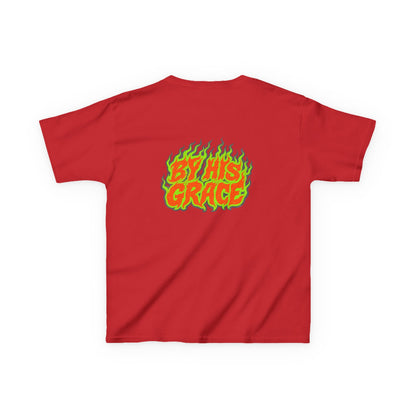 BY HIS GRACE Kids Christian T-Shirt | Faith Graphic Tee