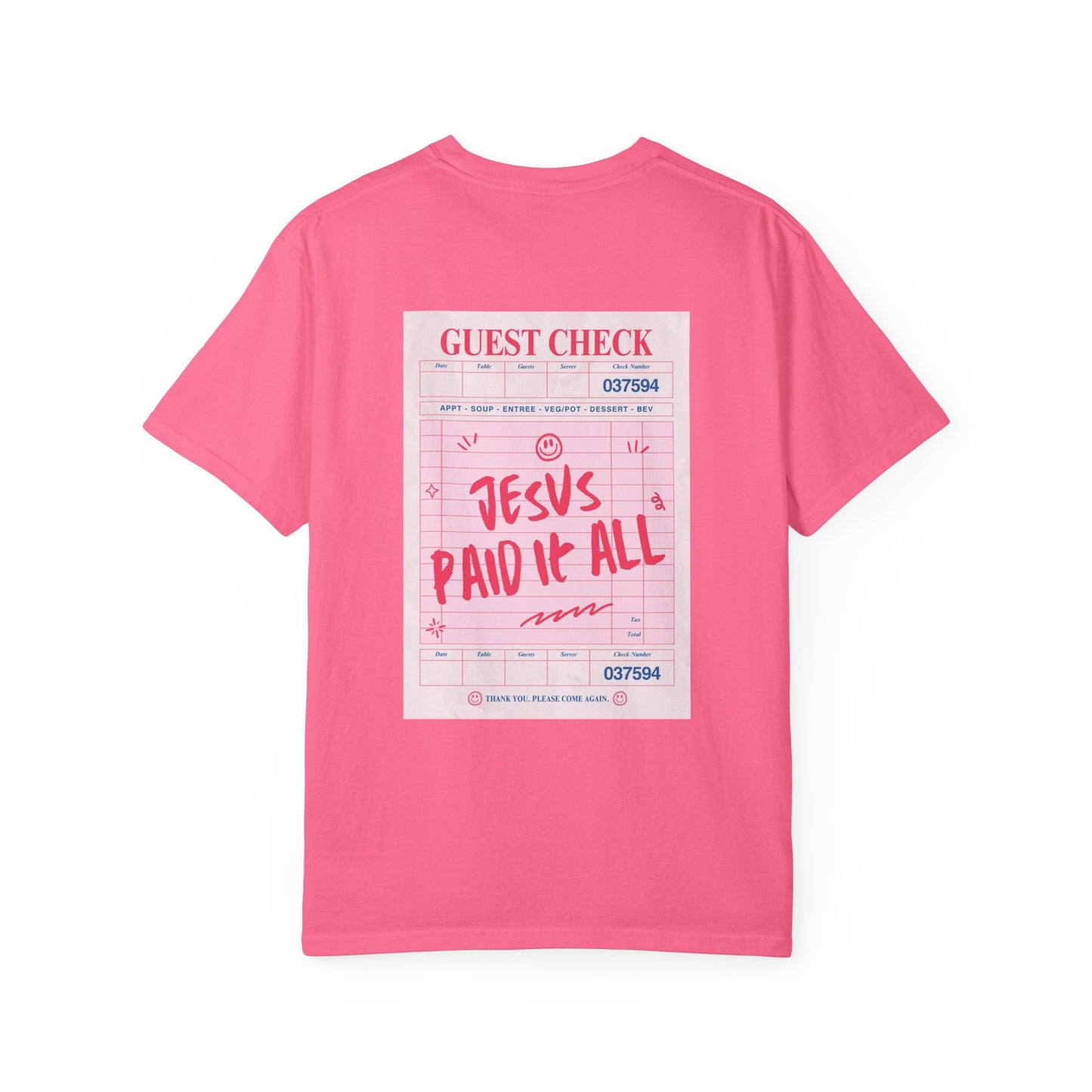 JESUS PAID IT ALL Christian T-Shirt | Retro Faith Graphic Tee | Comfort Colors Shirt