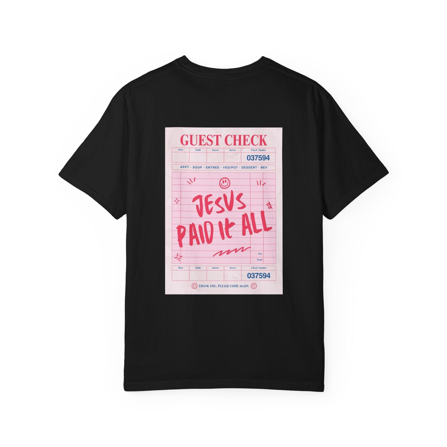 JESUS PAID IT ALL Christian T-Shirt | Retro Faith Graphic Tee | Comfort Colors Shirt
