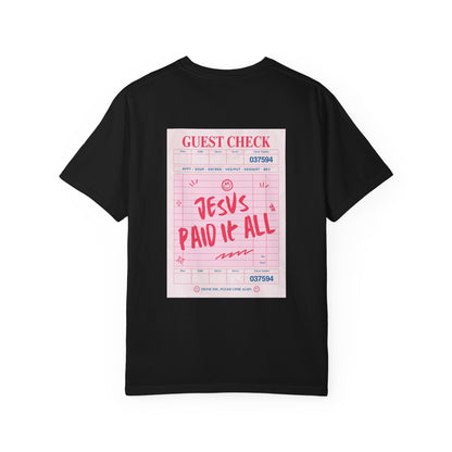 JESUS PAID IT ALL Christian T-Shirt | Retro Faith Graphic Tee | Comfort Colors Shirt