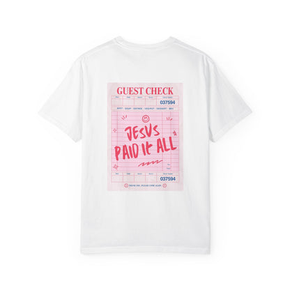 JESUS PAID IT ALL Christian T-Shirt | Retro Faith Graphic Tee | Comfort Colors Shirt