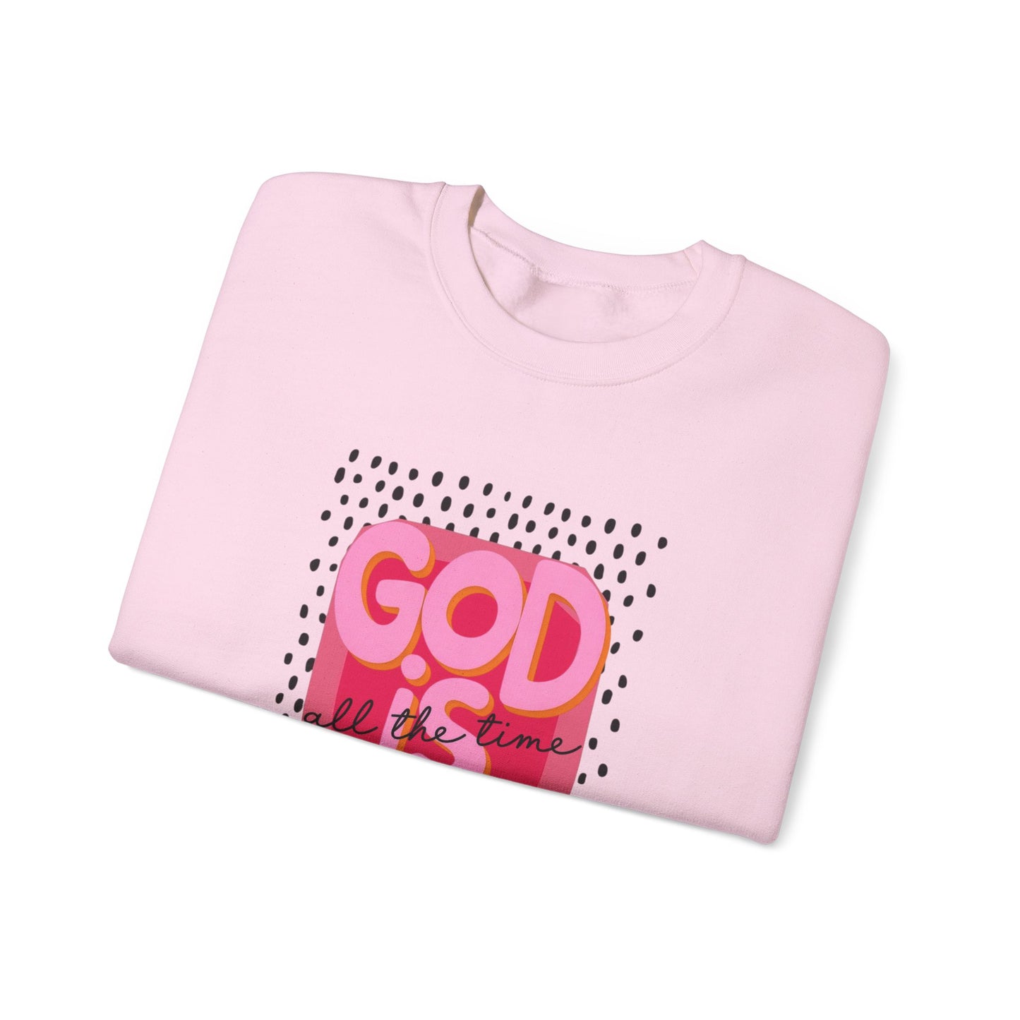 "GOD IS GOOD" Christian Crewneck Sweatshirt | Faith Graphic Pullover