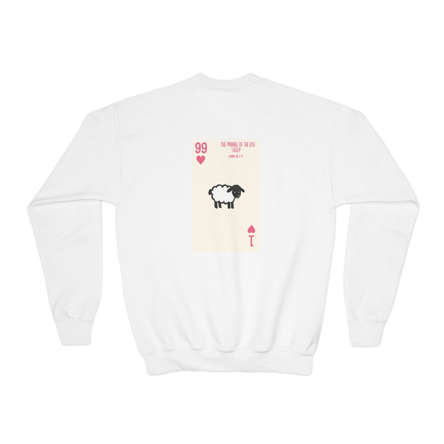 THE 99 Kids Christian Crewneck Sweatshirt | Luke 15:1–7 Faith Graphic Pullover