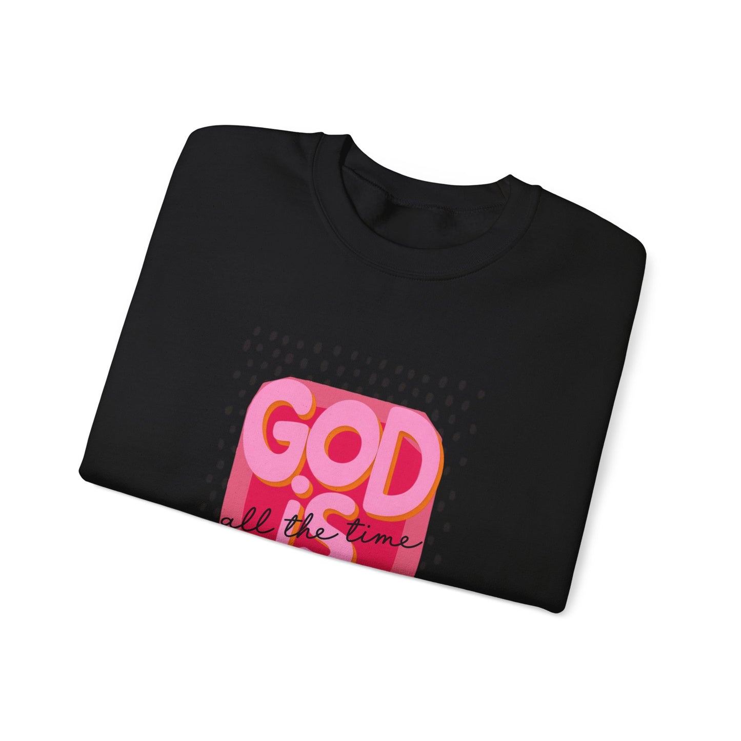 "GOD IS GOOD" Christian Crewneck Sweatshirt | Faith Graphic Pullover