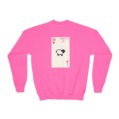 THE 99 Kids Christian Crewneck Sweatshirt | Luke 15:1–7 Faith Graphic Pullover