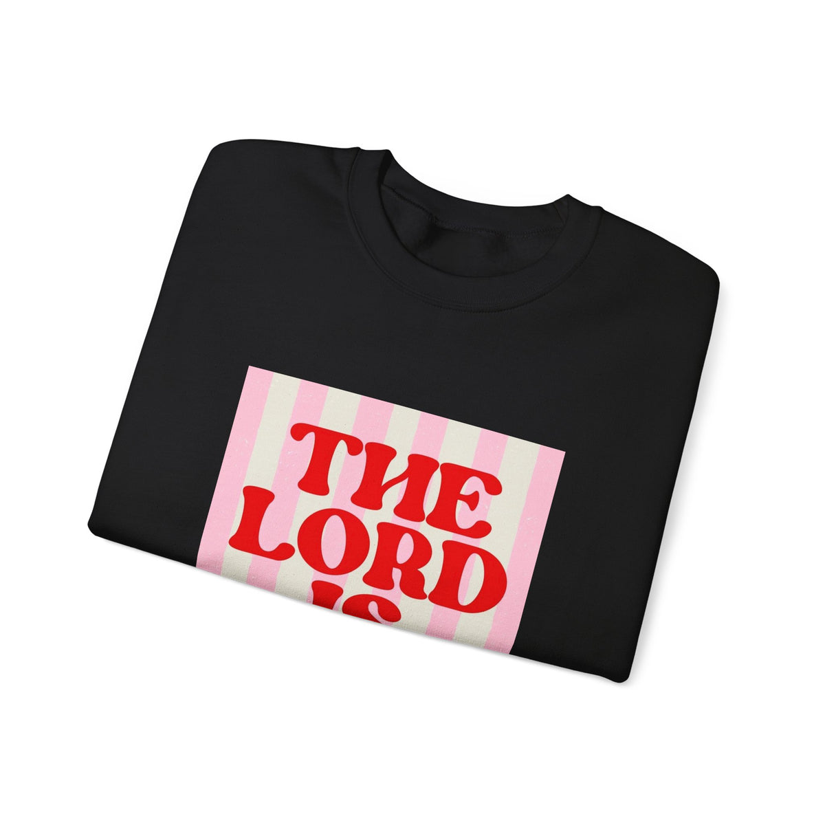 THE "LORD IS GOOD" Christian Crewneck Sweatshirt | Retro Faith Graphic Pullover