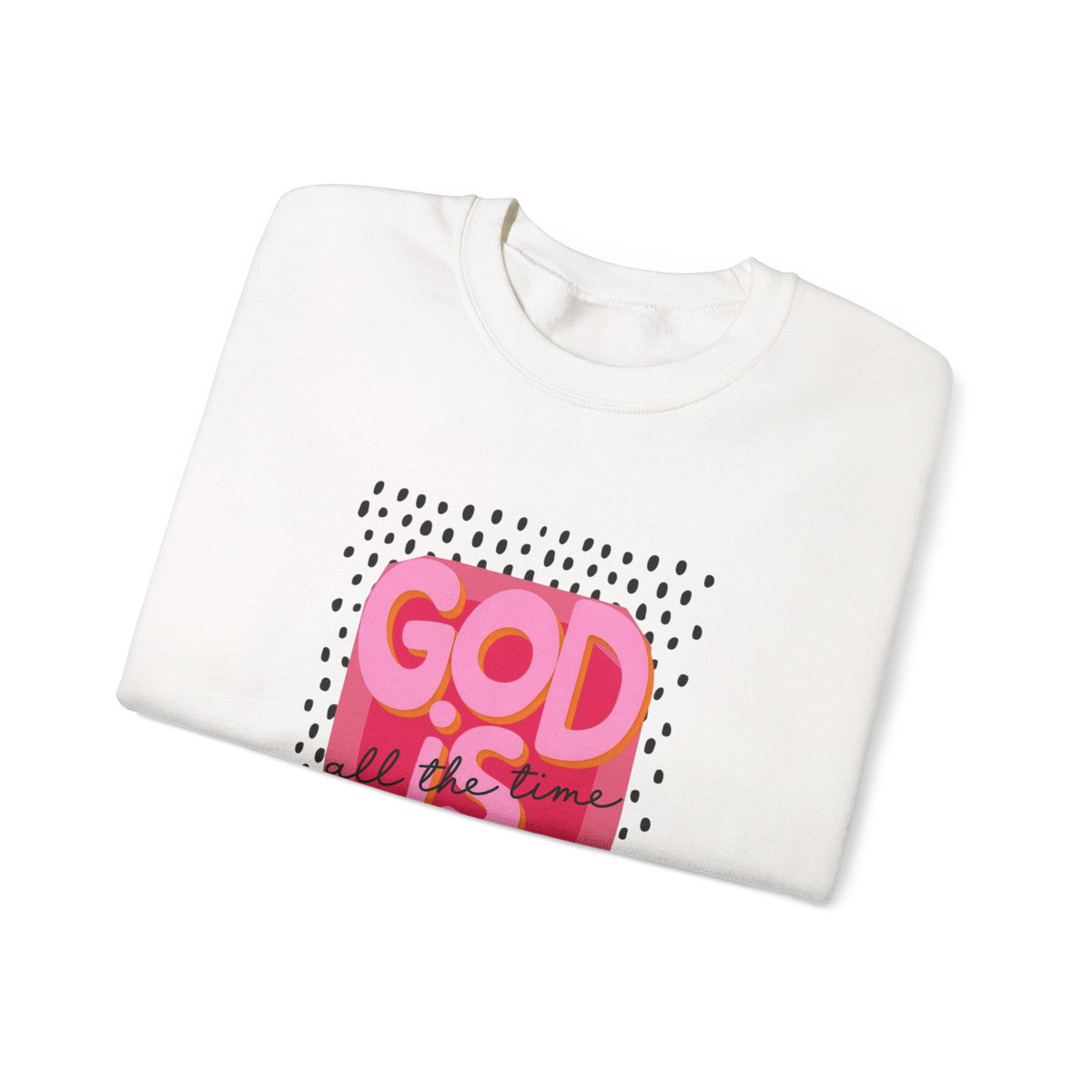 "GOD IS GOOD" Christian Crewneck Sweatshirt | Faith Graphic Pullover