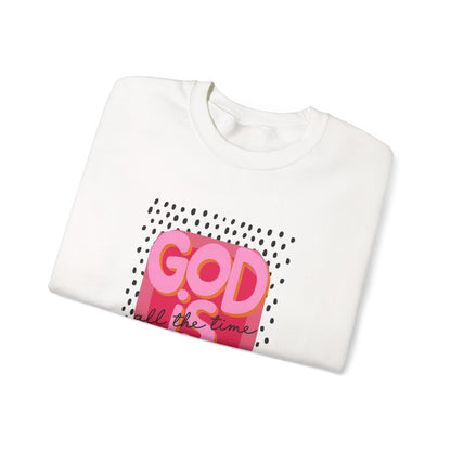 "GOD IS GOOD" Christian Crewneck Sweatshirt | Faith Graphic Pullover