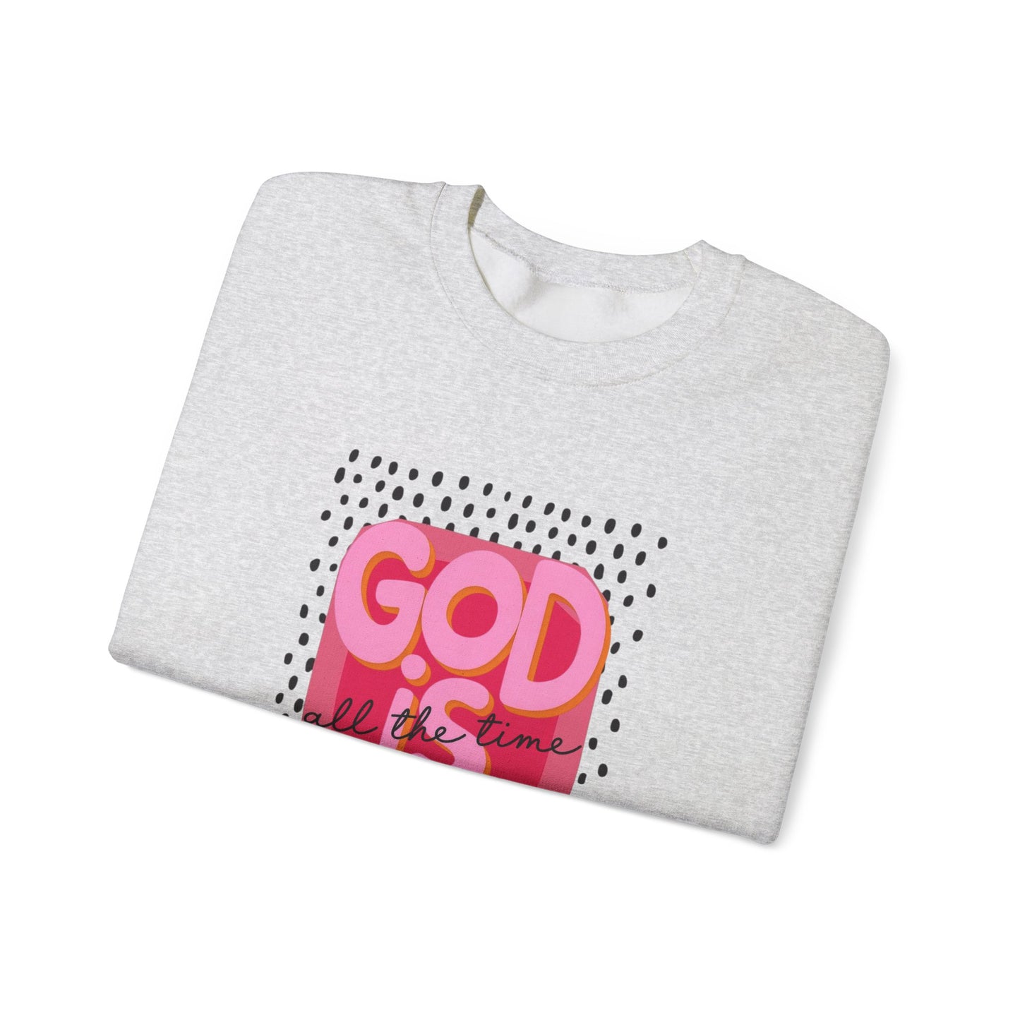 "GOD IS GOOD" Christian Crewneck Sweatshirt | Faith Graphic Pullover