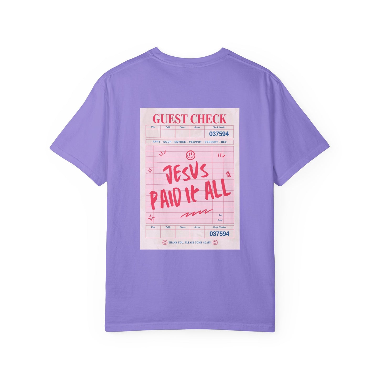 JESUS PAID IT ALL Christian T-Shirt | Retro Faith Graphic Tee | Comfort Colors Shirt