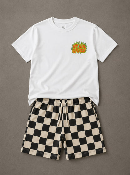 BY HIS GRACE Kids Christian T-Shirt | Faith Graphic Tee