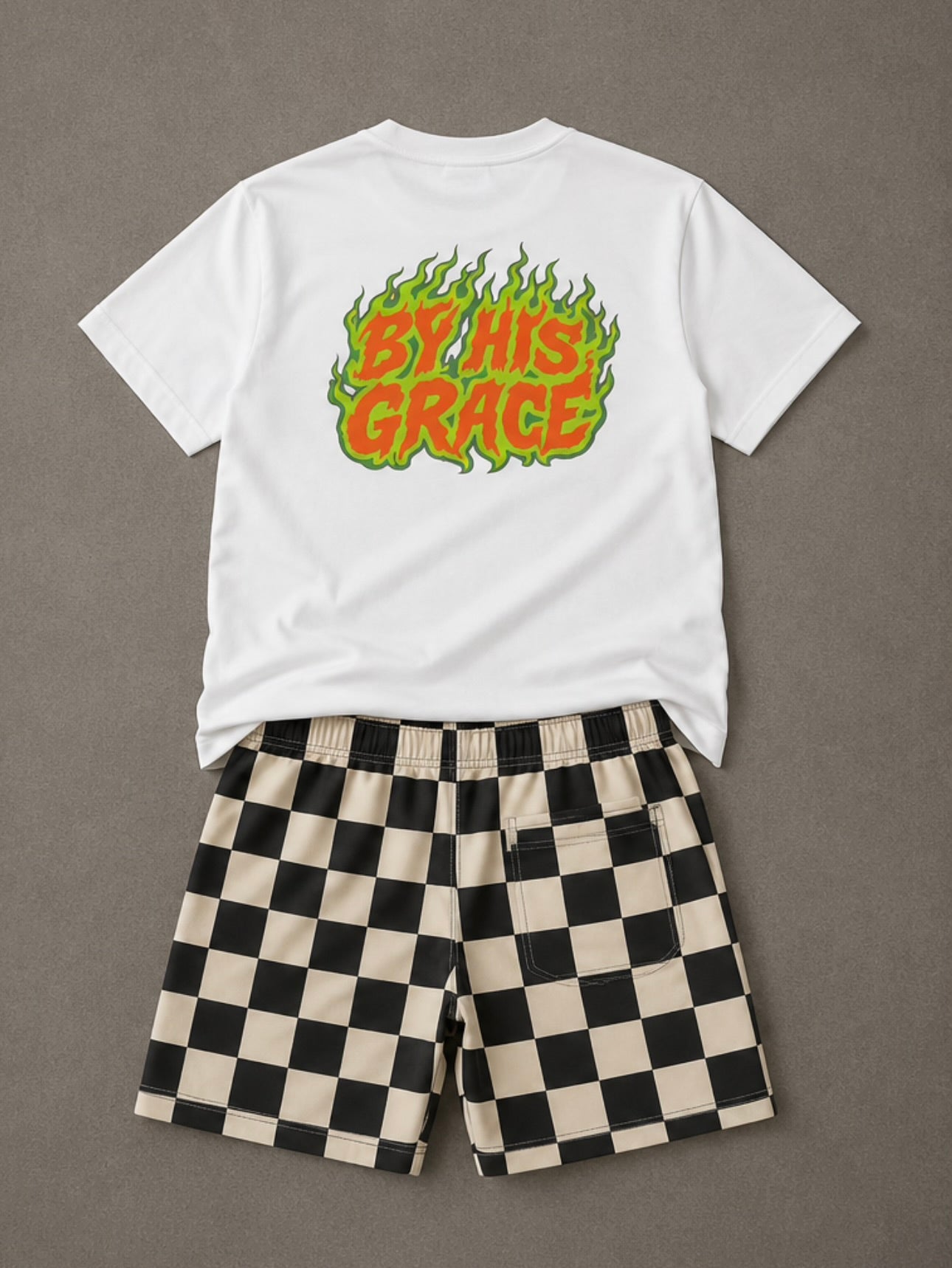 BY HIS GRACE Kids Christian T-Shirt | Faith Graphic Tee