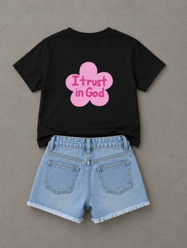 I TRUST IN GOD Kids Christian T-Shirt | Faith Graphic Tee