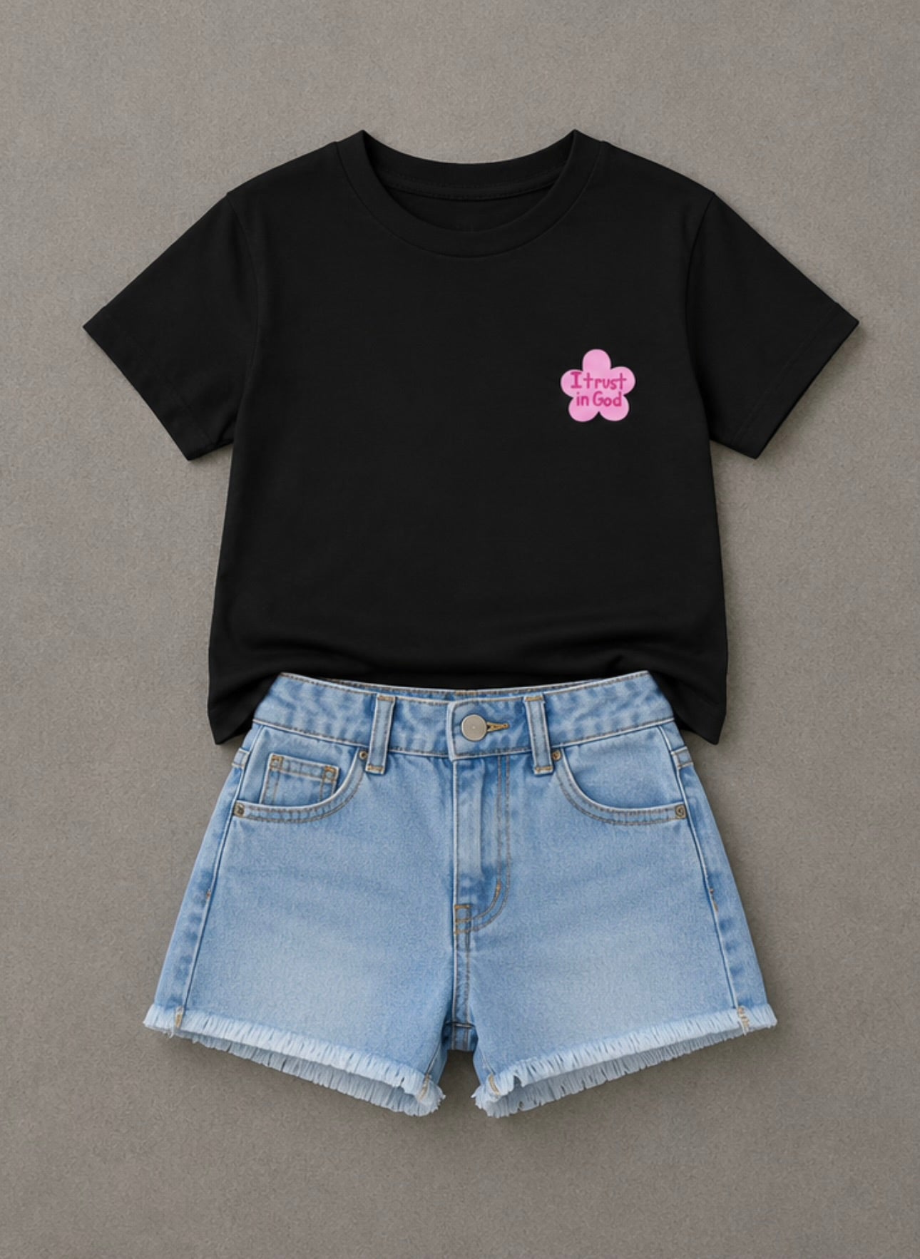 I TRUST IN GOD Kids Christian T-Shirt | Faith Graphic Tee