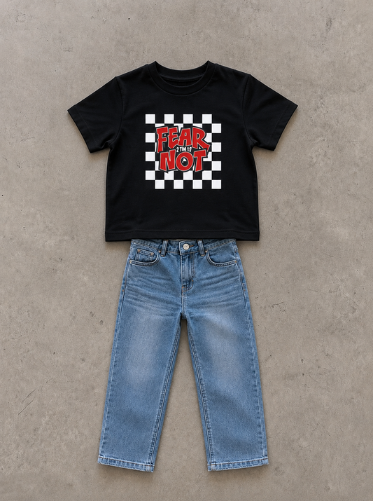 FEAR NOT Toddler Christian T-Shirt | 2 Timothy 1:7 Kids Faith Tee