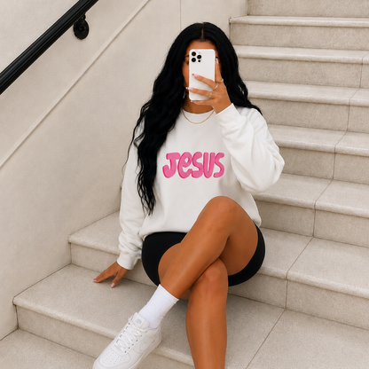 THE "JESUS" BUBBLE CREWNECK