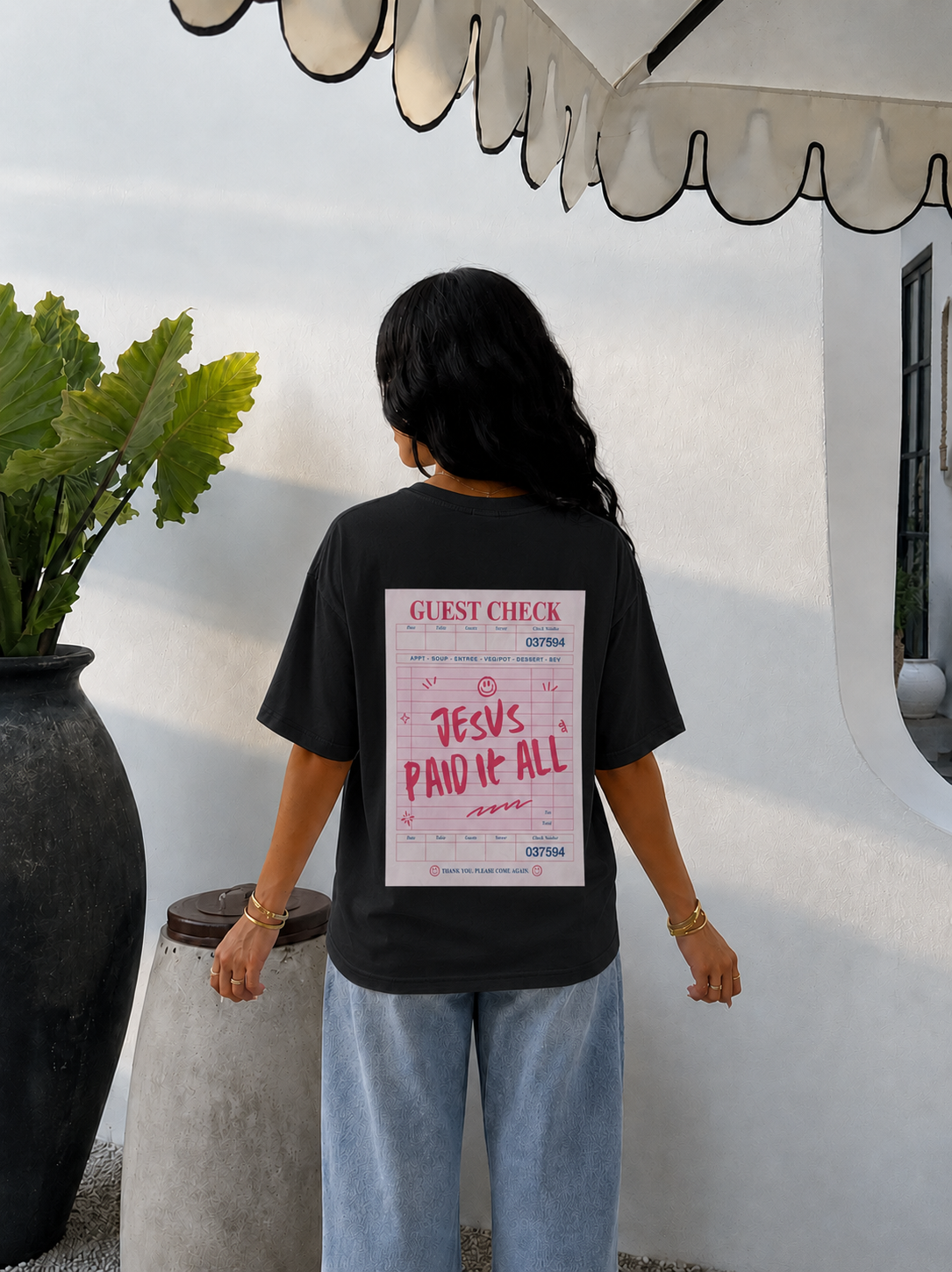JESUS PAID IT ALL Christian T-Shirt | Retro Faith Graphic Tee | Comfort Colors Shirt