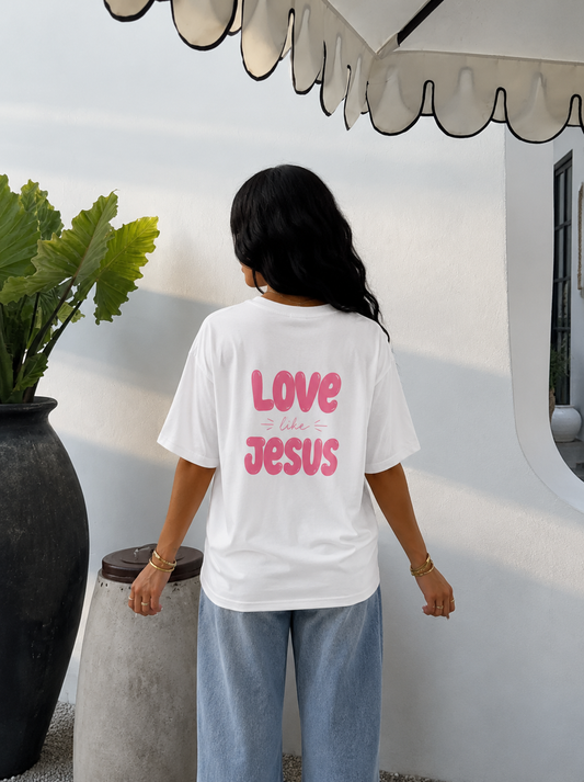 Love Like Jesus Comfort Colors Tee | Vintage Christian Graphic T-Shirt