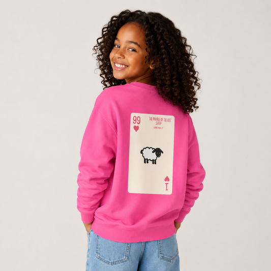THE 99 Kids Christian Crewneck Sweatshirt | Luke 15:1–7 Faith Graphic Pullover