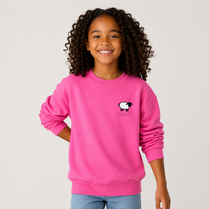 THE 99 Kids Christian Crewneck Sweatshirt | Luke 15:1–7 Faith Graphic Pullover