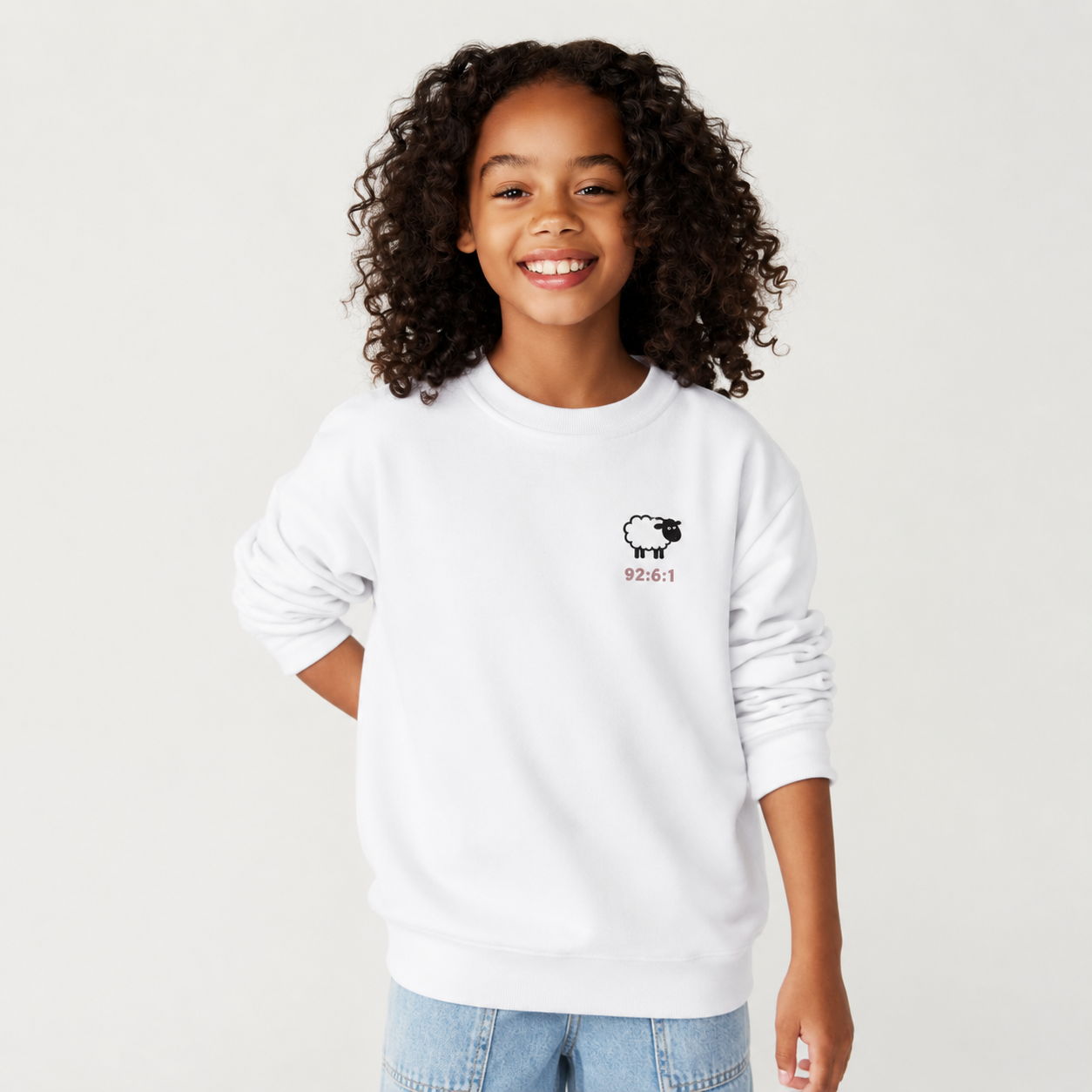 THE 99 Kids Christian Crewneck Sweatshirt | Luke 15:1–7 Faith Graphic Pullover
