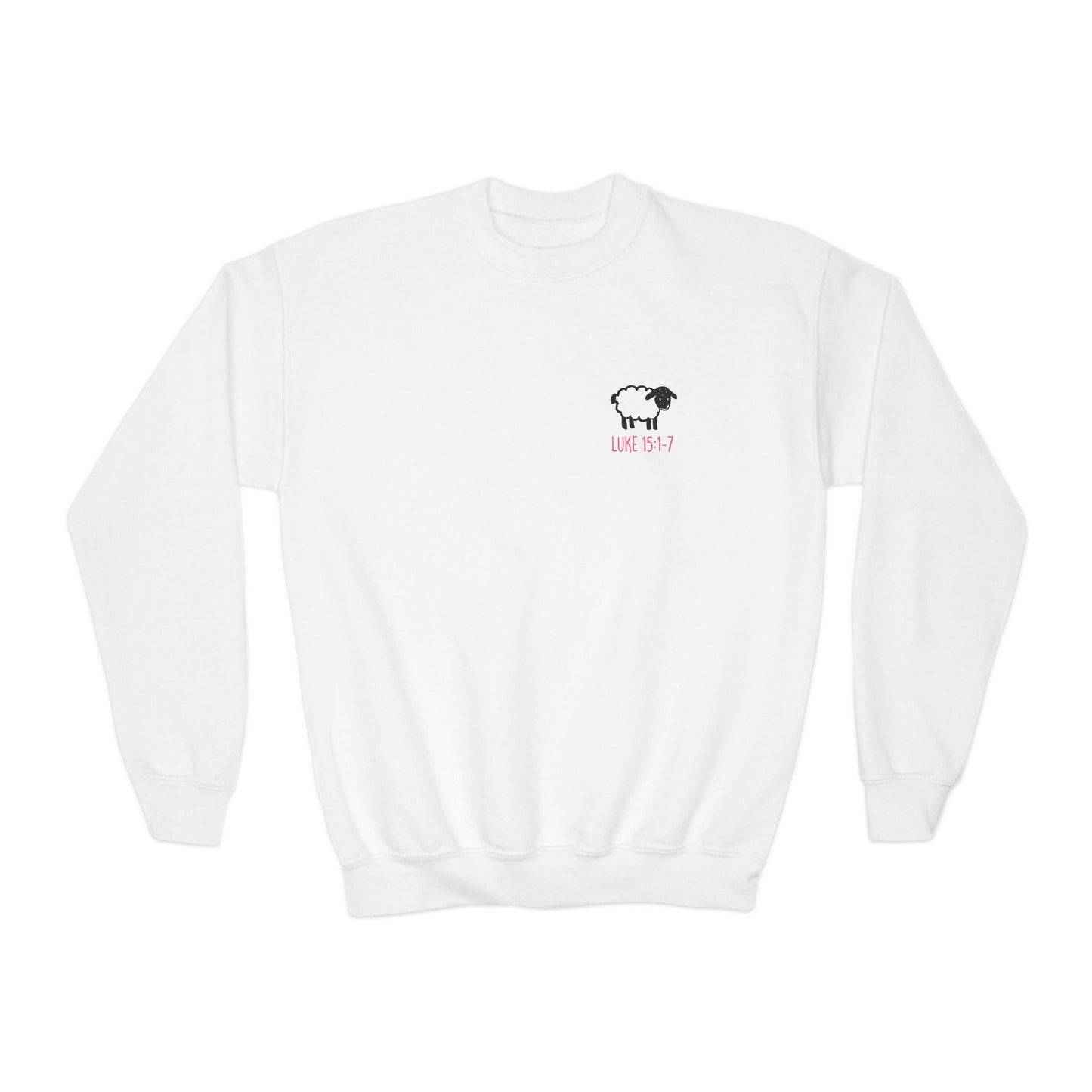 THE 99 Kids Christian Crewneck Sweatshirt | Luke 15:1–7 Faith Graphic Pullover