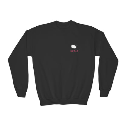 THE 99 Kids Christian Crewneck Sweatshirt | Luke 15:1–7 Faith Graphic Pullover
