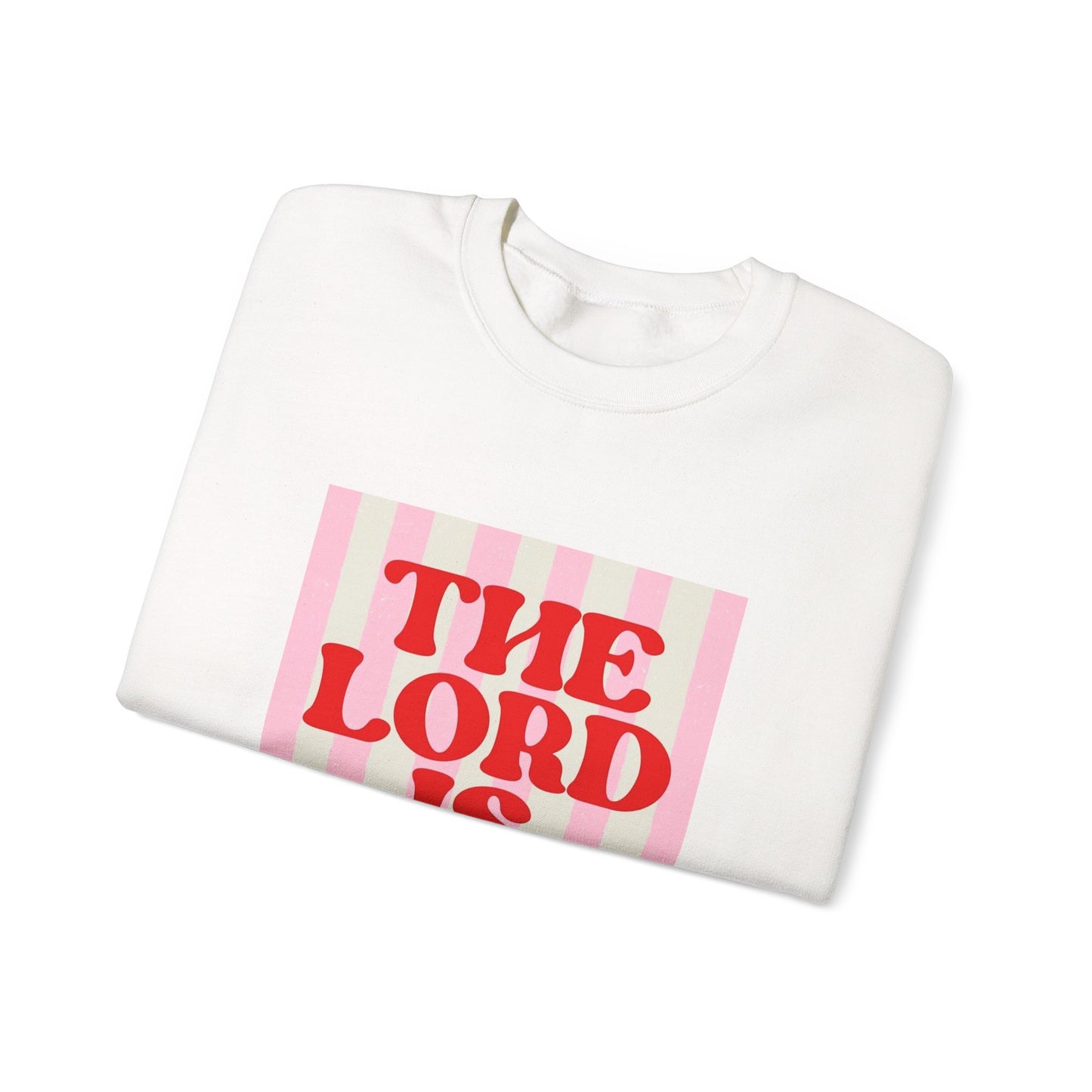 THE "LORD IS GOOD" Christian Crewneck Sweatshirt | Retro Faith Graphic Pullover