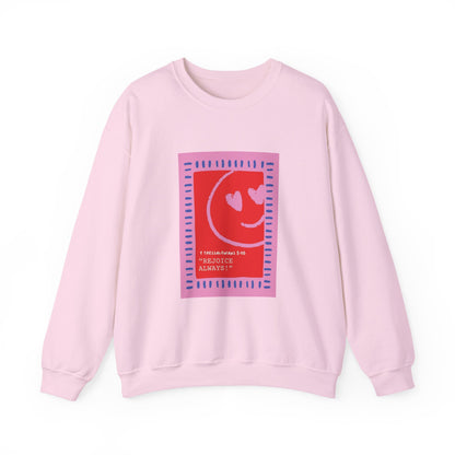 REJOICE ALWAYS Christian Crewneck Sweatshirt | 1 Thessalonians 5:16 Faith Graphic Pullover