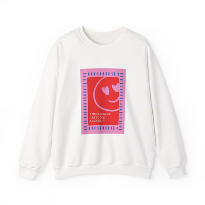 REJOICE ALWAYS Christian Crewneck Sweatshirt | 1 Thessalonians 5:16 Faith Graphic Pullover