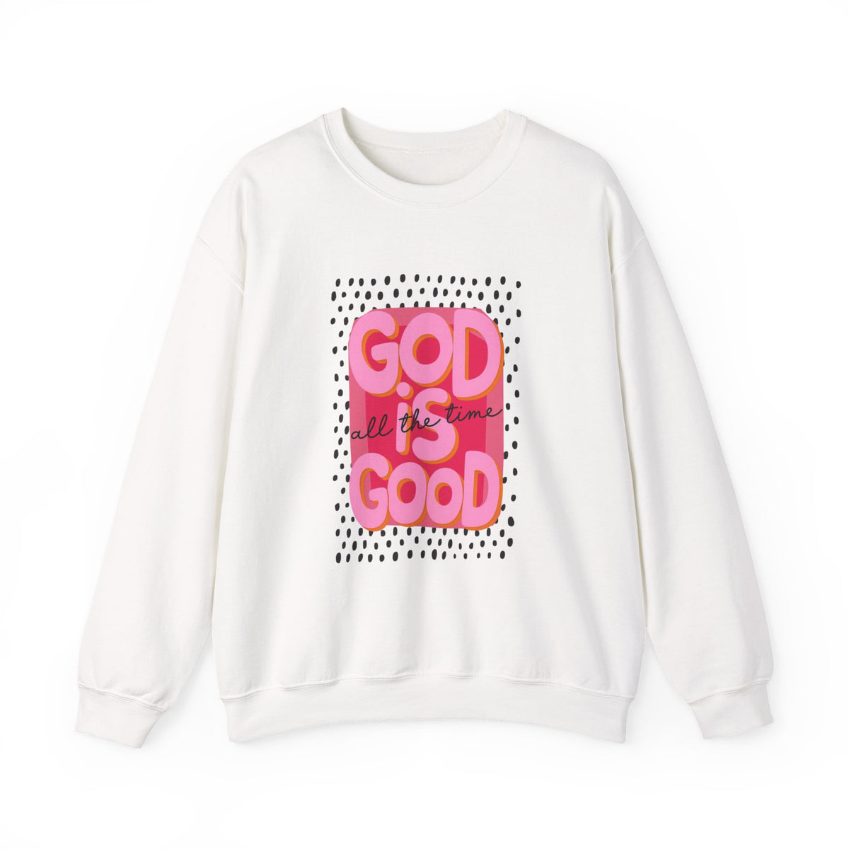 "GOD IS GOOD" Christian Crewneck Sweatshirt | Faith Graphic Pullover