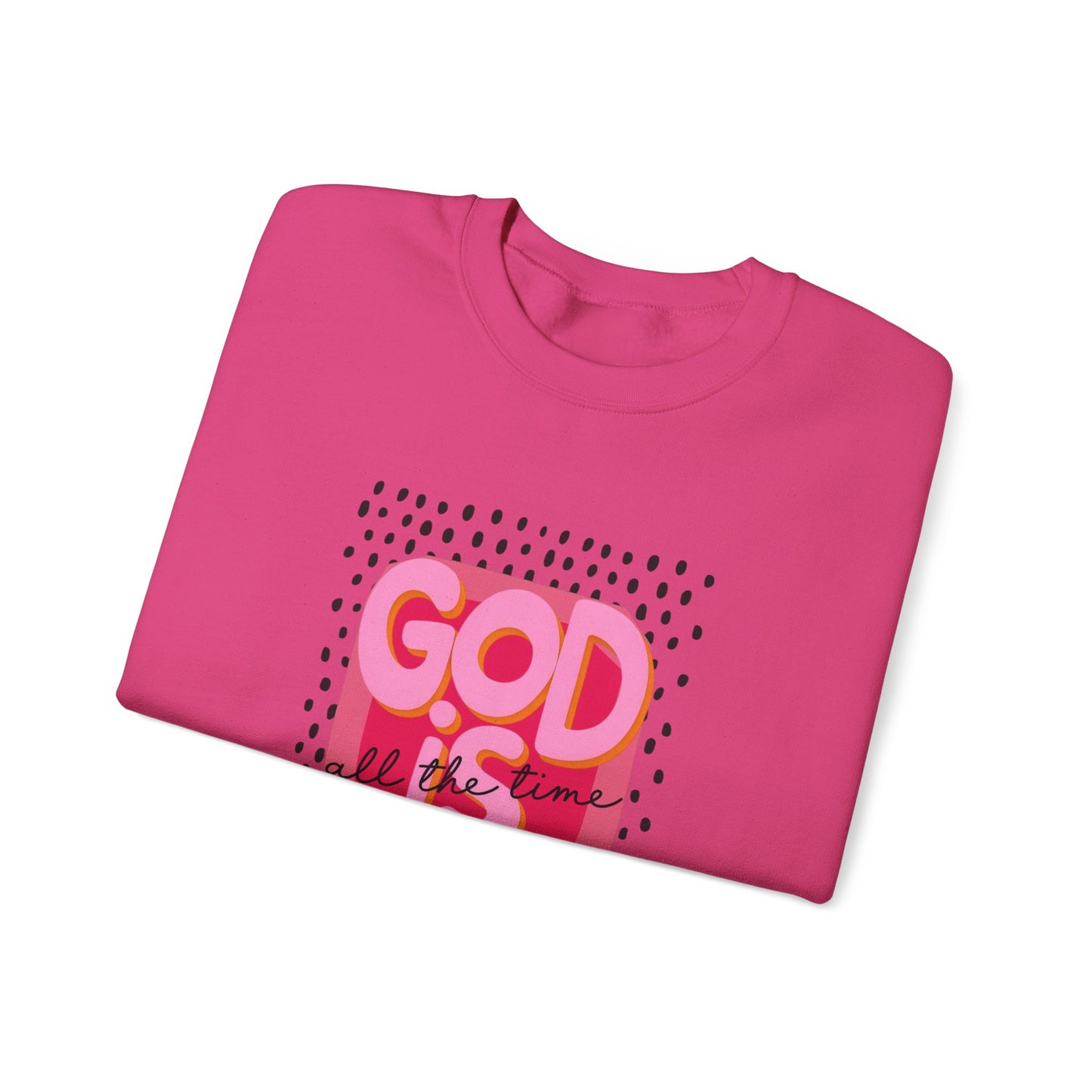 "GOD IS GOOD" Christian Crewneck Sweatshirt | Faith Graphic Pullover