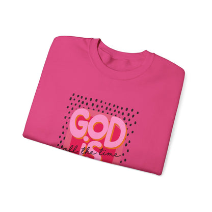 "GOD IS GOOD" Christian Crewneck Sweatshirt | Faith Graphic Pullover