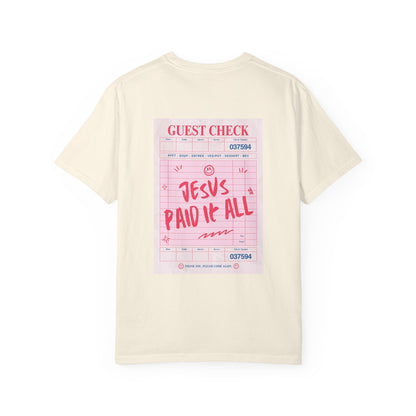 JESUS PAID IT ALL Christian T-Shirt | Retro Faith Graphic Tee | Comfort Colors Shirt