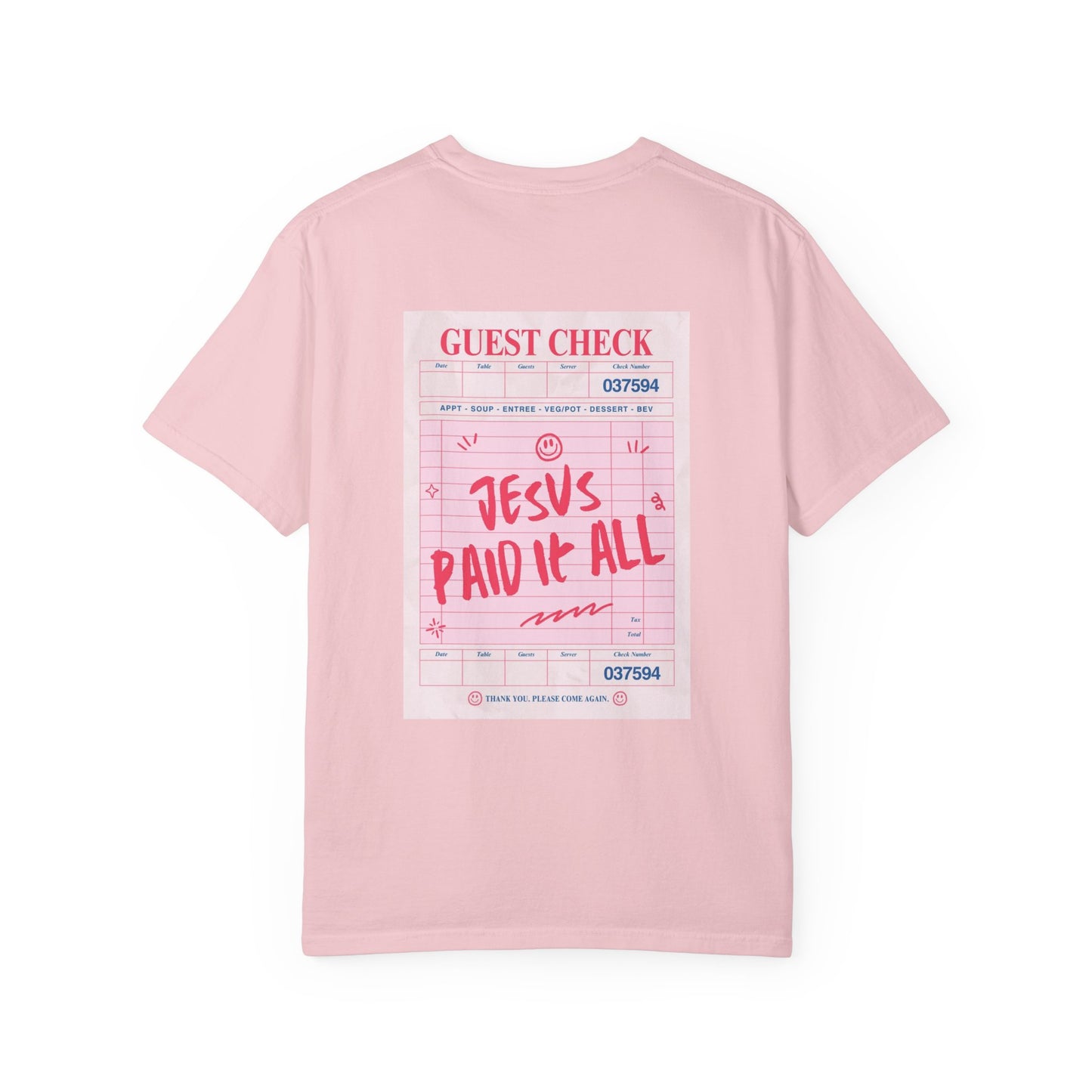 JESUS PAID IT ALL Christian T-Shirt | Retro Faith Graphic Tee | Comfort Colors Shirt