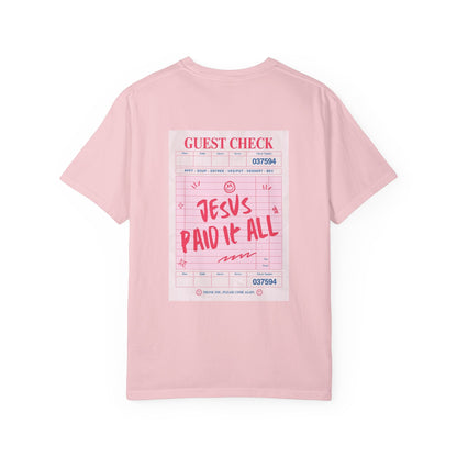 JESUS PAID IT ALL Christian T-Shirt | Retro Faith Graphic Tee | Comfort Colors Shirt