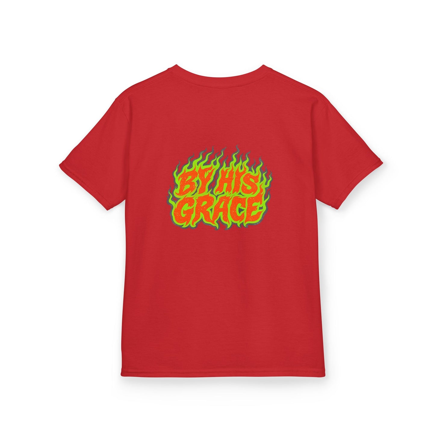 BY HIS GRACE Kids Christian T-Shirt | Faith Graphic Tee