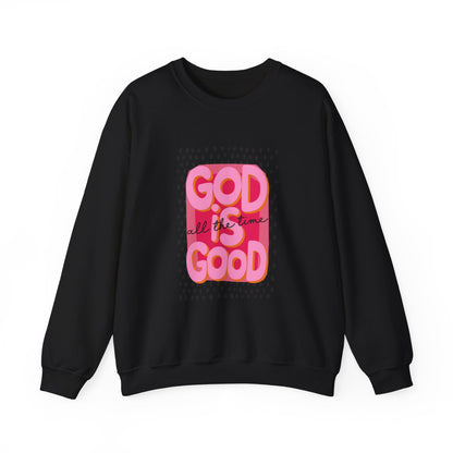 "GOD IS GOOD" Christian Crewneck Sweatshirt | Faith Graphic Pullover