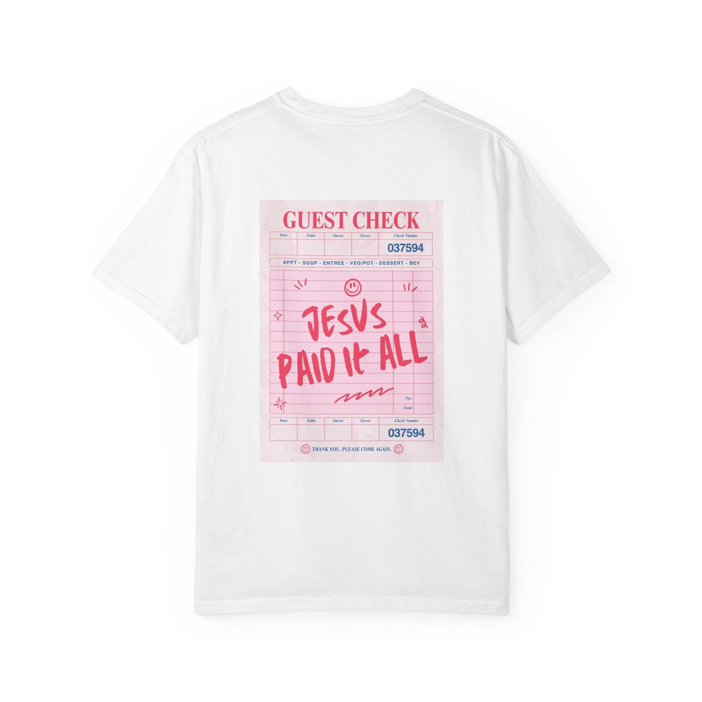 JESUS PAID IT ALL Christian T-Shirt | Retro Faith Graphic Tee | Comfort Colors Shirt