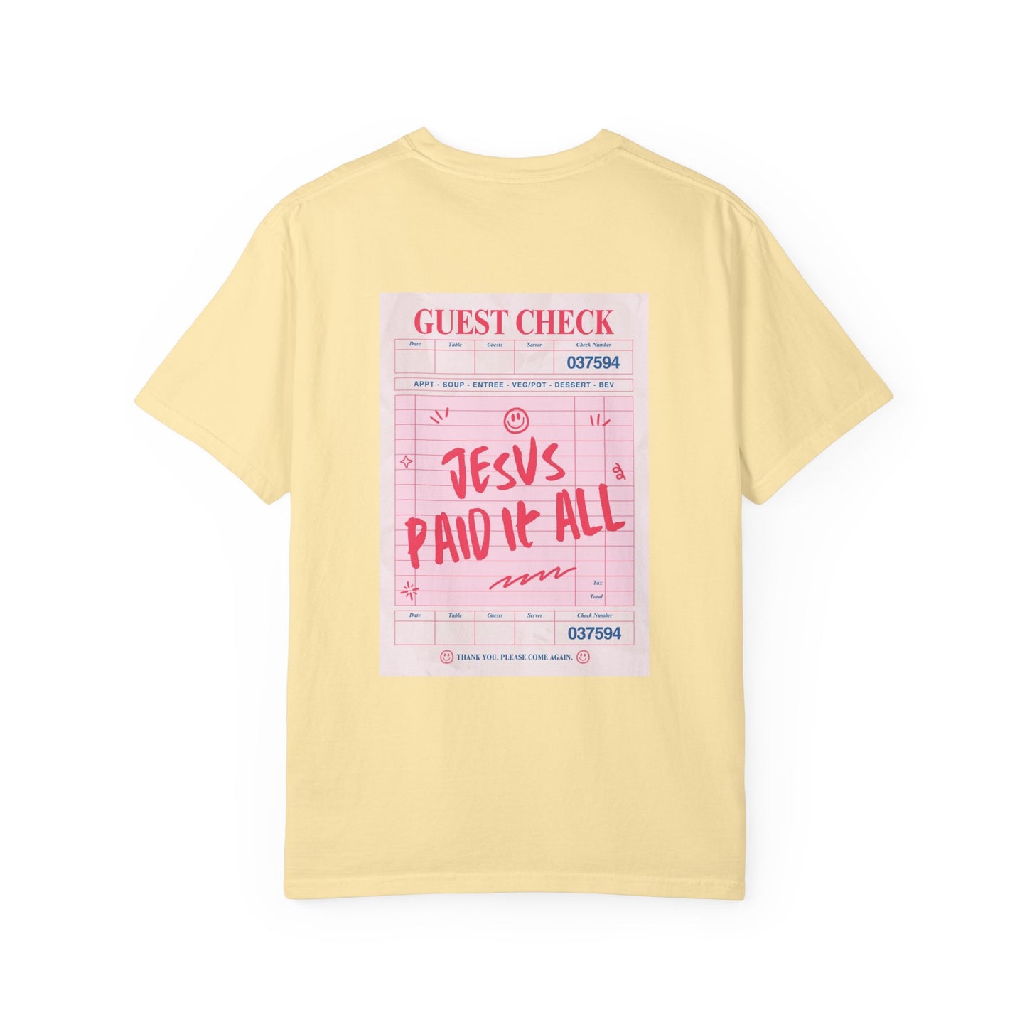 JESUS PAID IT ALL Christian T-Shirt | Retro Faith Graphic Tee | Comfort Colors Shirt